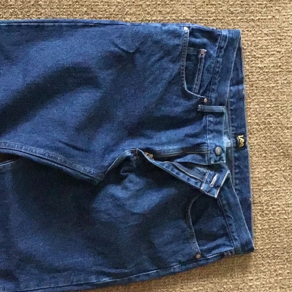 Lee, Mens, Regular fit jeans, dk. navy color, great shape, 38x29, 100% cotton